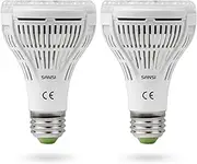2-Pack LED Plant lamp Full Spectrum E27 15W White Plant Light for Indoor Plants LED Grow Light Growth lamp for greenhouses Indoor Gardens Flowers Vegetables Fruits
