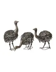 [Willow & Silk] Assorted Emu Chicks 3 Pack in Black Rust