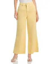 Veronica Beard Taylor Cropped High Rise Jeans in Chamomile