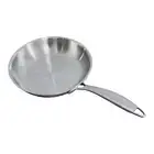 Stainless Steel Uncoated Wok Frying-pan Multipurpose Sturdy Long Handle