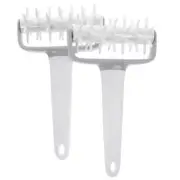 2 Pcs Pizza Roller Rolling Pin Docker Oven Accessories Spike