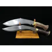 Set of Two 16 Inch Hand forged Service and Bhojpure Khukuri