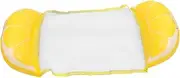 Inflatable Pool Float Hammock with Mesh Design Portable Water Recliner for Pool Parties Fun Lemon Pattern Heavy Duty Easy to Store for Summer Relaxation