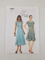 Vogue Sewing Pattern 8871 V8871 Misses Flared Dress Pattern Size 8-16 NEW