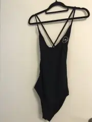 Home and Away Summer Bay Black One Piece Swimsuit NWT Size 12 (sub1)