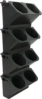 Vertical Wall Planter, Hanging Planter Deeper Boxs with 8 Pots for Indoor Outdoor Decor, Wall Mounted Planter for Yard Garden Fence Home Balcony Office, Easy to Install and Move