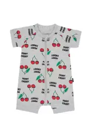 Bonds Baby Short Sleeve Zip Wondersuit Romper size 0000 Colour Grey