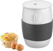 Professional Ceramic Egg Cooker for Microwave, Quick Scrambled Egg Maker Holds Up to 4 Eggs, Easy & Healthy Breakfast Microwave Cooker Great for Mug Cake, Muffin, Omelet, 100% Food Safe