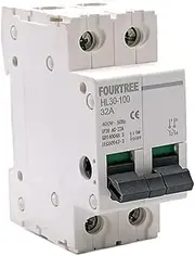 1P 2P 3P 4P Main Switch HL30 Isolating Circuit Breaker Household Function Disconnector Isolator 32A 63A 100A Laser Printing (Color : 2P, Size : 40A)