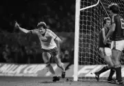 Mick Channon Ipswich Town v Norwich City 1983 FOOTBALL OLD PHOTO