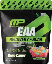Musclepharm EAA Recovery + Bcaas, Post Workout Essential Amino Acids Powder, Pre