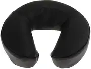 Abbraccia Foam Massage Table Face Cradle Pad with Ultra-Soft PU Leather Cover - Head Rest Cushion Pillow Positions Head and Neck - Black
