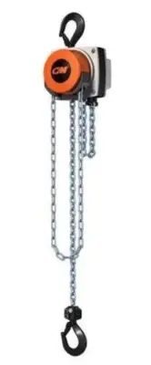 CM HU500PA20 HURRICANE 360 HOIST & TROLLEY STANDARD 1/2 TON CAPACITY, 20' LIFT