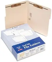Pendaflexamp;reg; Folders w/2 Bonded Fasteners, 1/3 Cut, Top Tab, Letter, Manila, 50/Box