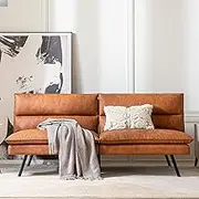 CH CHARME HOUSE Convertible Futon Sofa Bed Sofabed, Small, Brown
