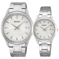 在飛比找momo購物網優惠-【SEIKO 精工】CS 城市簡約情侶手錶 對錶(SUR41