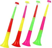 GAROZATION 4pcs Retractable Horn Party Horns Telescopic Cheering Horns Football Game Accessories for Fans Cheering Props Noise Maker Football Horn Telescopic Horn Soccer Horn