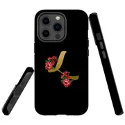 For Apple iPhone 13 Pro Max Case, Armour Back Cover, Embellished Letter L