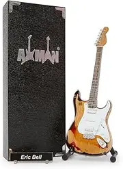 Axman Eric Bell (Thin Lizzy) Miniature Guitar Replica - Music Gifts - Handmade Ornamental 1/4 Scale - Includes a Display Box, Name Tag and Miniature Guitar Stand