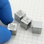 1pc 1cm 99.999% High Purity Mirror Polished Germanium Cube, Metal Engraving Ge, for Element Sample Collection, Classroom Demonstrations, Science and Laboratory Project Research