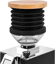 CAFEMASY Single Dose Hopper Bellows Compatible with Eureka Mignon Model Coffee Grinder Clear Bean Hopper with Wood Lid and Air Blower for Cleaning Coffee Grounds