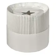 Cellucap 7" White Le Flute Chef Hat, CM2007 | 12/Case