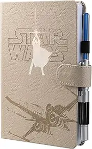 Grupo Erik Notebook A5 with Lightsaber Pen Star Wars Luke Skywalkeer Notebook A5 Dotted Notebook Small Travel Diary for Writing Yourself Bullet Journal Dotted A5 Diary Girls and Boys