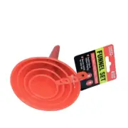 4Pcs Red Plastic Funnel kitchen Funnel Set 50mm , 70mm, 95mm, 115mm
