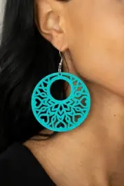 Paparazzi: Tropical Reef - Blue Earrings