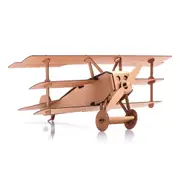 Leolandia Fold-up Cardboard Triplane Red Baron DIY 3D Model Building Kit