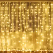 Luces De Cortina De Hadas 304 Led 9.8 Pies X 9.8 Pies 30 V 8 Modos Luces Ventana