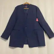 Spanx Women’s The Perfect Collarless Blazer Jacket 2X Stretch Classic Navy NWT