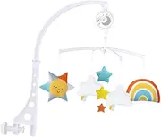 ERINGOGO 1 PC Rainbow Musical Bed Bell Cartoon Rattle for Newborns Appeasing Plaything Fun Sensory Development for Parent Interaction and Early Education