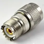 UHF Type Female SO239 Jack to N Male Plug Straight RF Coaxial Adapter Connector