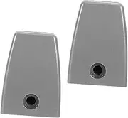 ETHZZLE 2pcs Office Desk Divider Clip Adjustable Sneeze Guard Partition Clamp with Flat Base for Enhanced Stability Workspaces Sleek Silver Design for Acrylic Panels