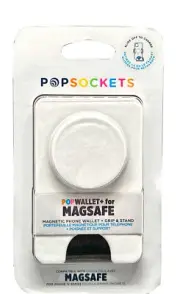 PopSockets Popwallet Plus MagSafe Blanc Fresh Textured Pop Socket Pop Wallet