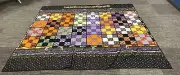 Handmade Patchwork Quilt Queen To King Halloween Theme Multi Colors