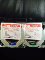PACK OF FUN! X2 Scor-Tape Adhesive - 2 each 1/4" and 2 1/2" Scor-Pal FREE SHIP