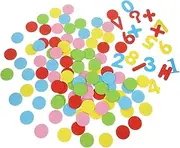 SHOWERORO 1 Set Counting Disks for Math Learning for Early Education for Home Classroom Use present for Birthdays and Holidays