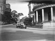 Hugh Hamilton, MG K3 Magnette, chases after another car 1933 Racing Old Photo