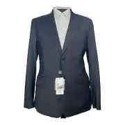 NWT Dolce & Gabbana Grey 2 Button Double Vent Polyester Wool Sport Coat US 44R