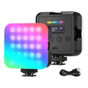 Neewer RGB Video Light RGB 61 360° Full Color LED Camera Light with 3 Cold Shoe