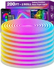 AILBTON 200FT Led Neon Rope Lights Control w/ App/Remote,Flexible Led Rope Light