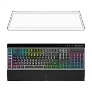 Geekria Full Size Keyboard Dust Cover, Clear Acrylic Keypads Cover for 6 Dedicated G-Keys Computer Mechanical Keyboard, Compatible with Logitech G613, Corsair K100 RGB, Corsair K55 RGB PRO
