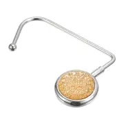 4.3" Portable Purse Hook Handbag Hanger for Table Bag Storage Decor, Orange