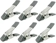 HOMOCONO 6PCS Muslin Spring Clamps Set for Photography Background Support Durable Clips for Reflectors High Strength and Steady Clamping for Studio and Carpentry