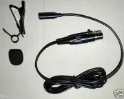 mini NEW Lavalier mike lapel clip on mic Microphone for Shure wireless bodypack