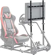 Dardoo Adjustable Racing Monitor Mount Fits for Gaming Wheel Stand Frame,Professional TV Mount Fit 24-55in Screen,Excluding Cockpit Frame Wheel Pedals and Seats