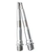 HT Components Nano/Air Pedal Spindle - AN/MN, Chromoly, Silver