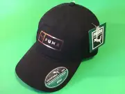 PUMA OSFA Adjustable Adult Snapback Hat ONE SIZE Black w/Gold 100% Cotton